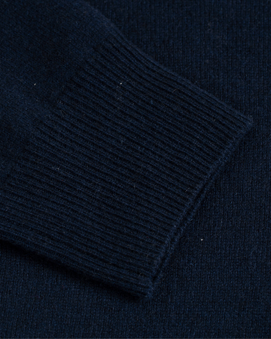 Homme | Pulls Et Tricots | Soft Goat | Cashmere Half Zip Navy