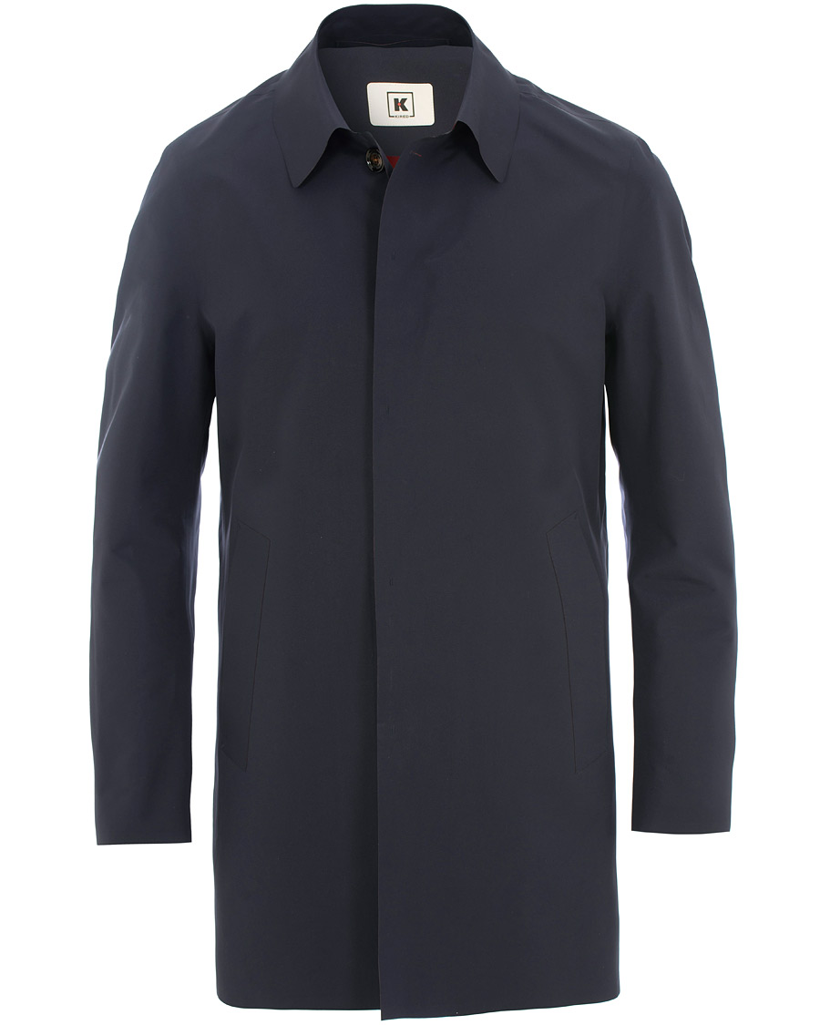 Homme | Manteaux Et Vestes | Kired | Pablo Laser Cut Trench Blue