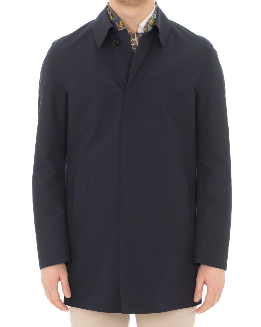 Homme | Manteaux Et Vestes | Kired | Pablo Laser Cut Trench Blue