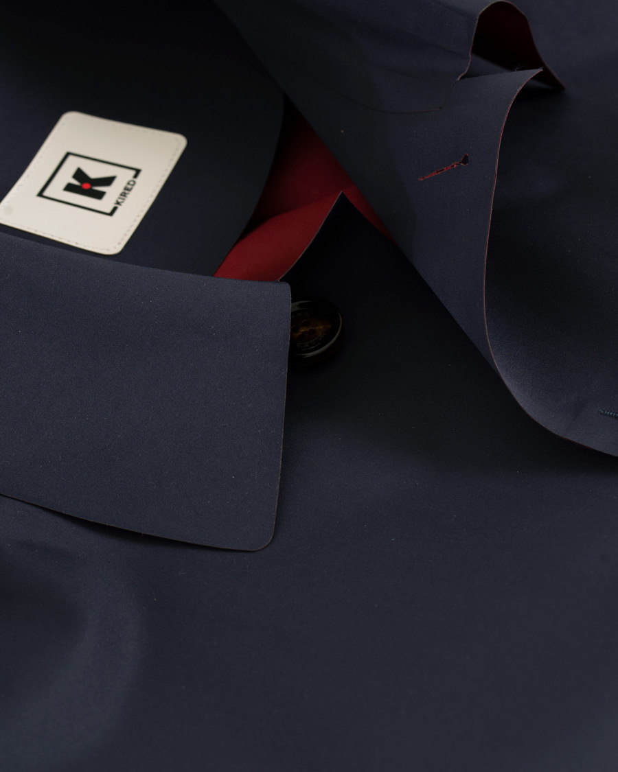 Homme | Manteaux Et Vestes | Kired | Pablo Laser Cut Trench Blue