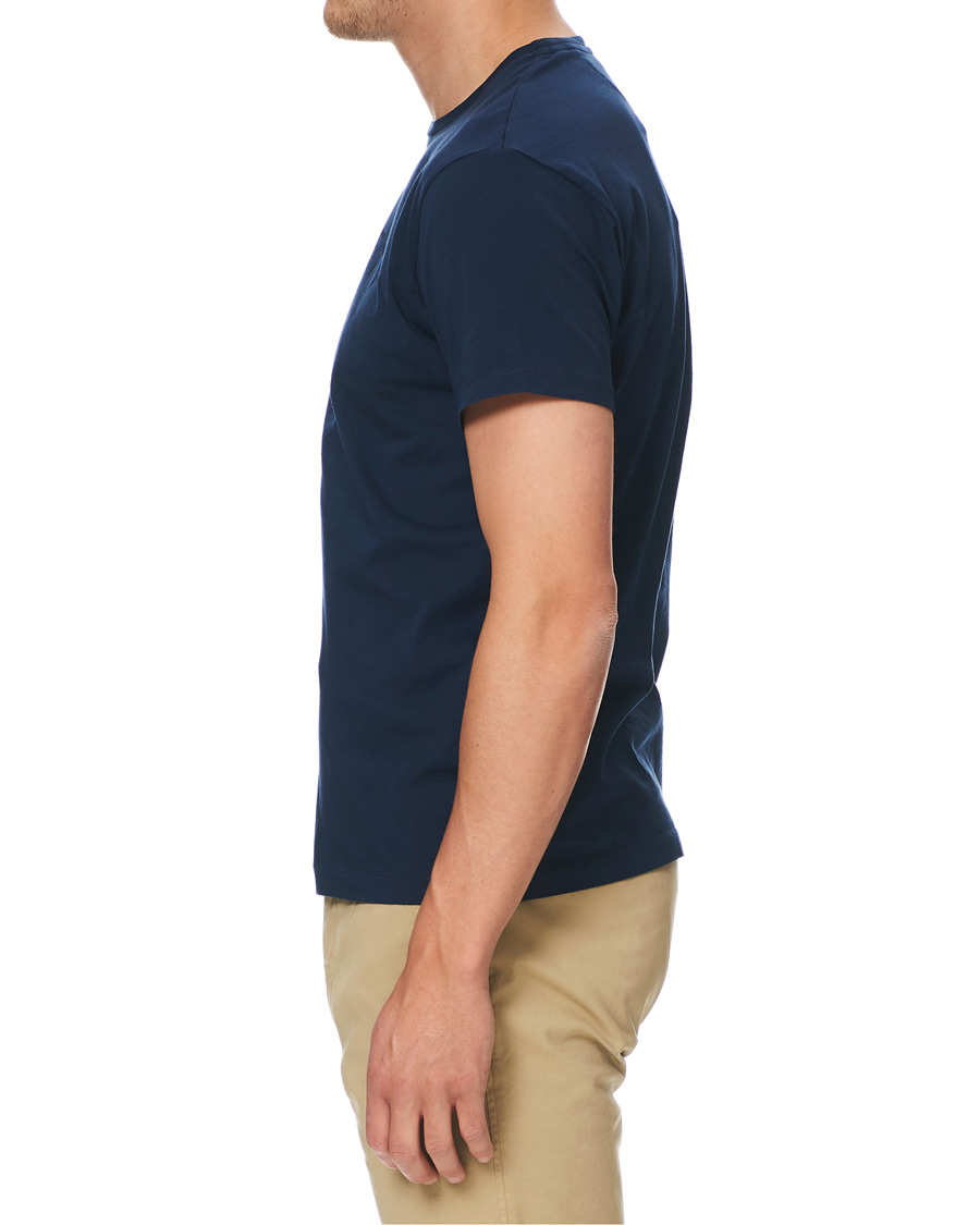 Homme | T-shirts | Hackett | Logo Crew Neck Tee Navy