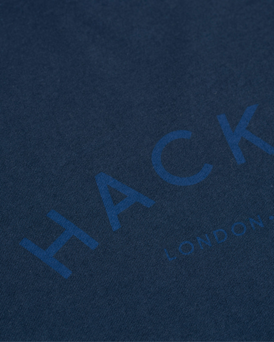 Homme | T-shirts | Hackett | Logo Crew Neck Tee Navy