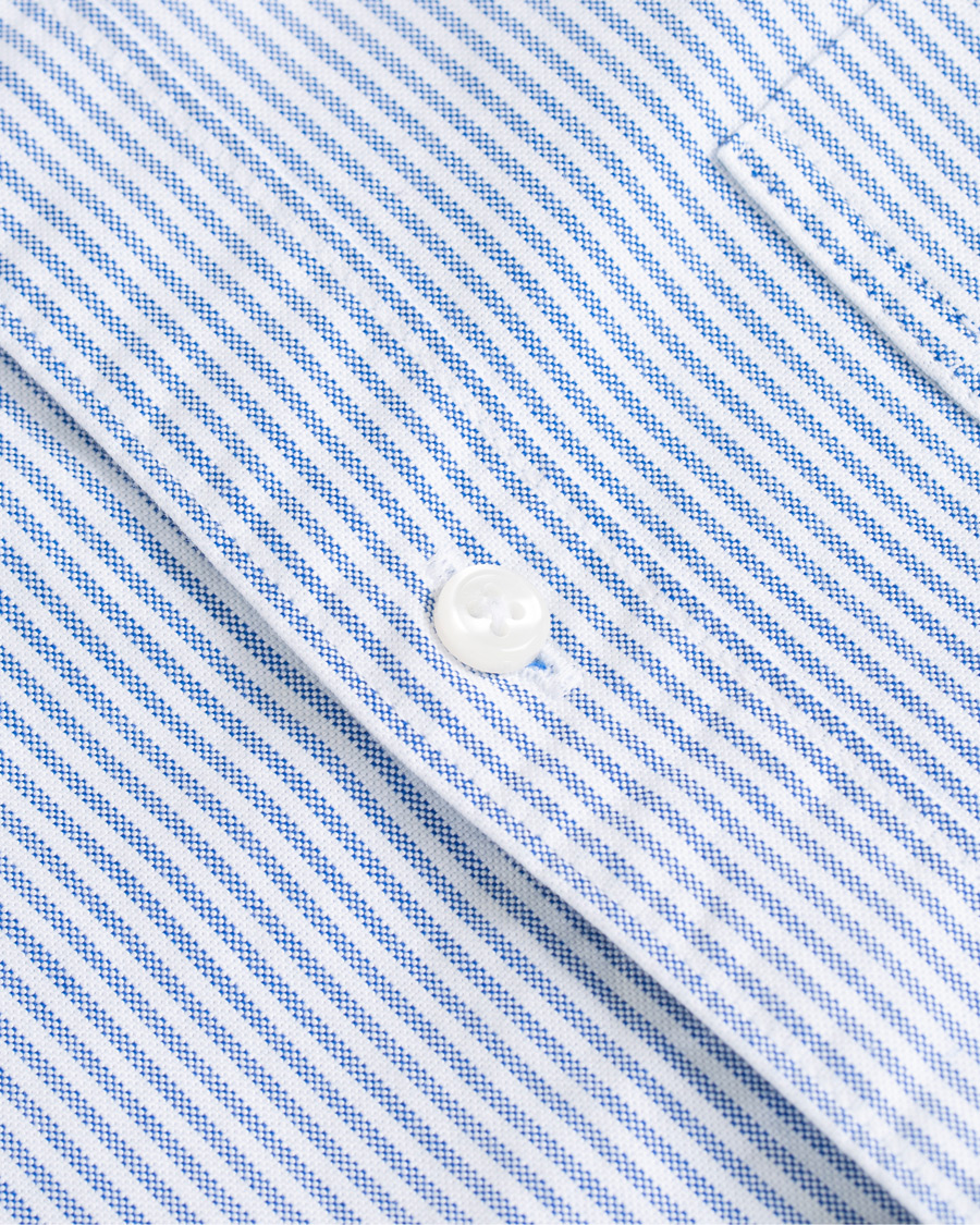 Heren | Overhemden | J.Crew | Slim Fit Stretch Oxford University Stripe Shirt Blue