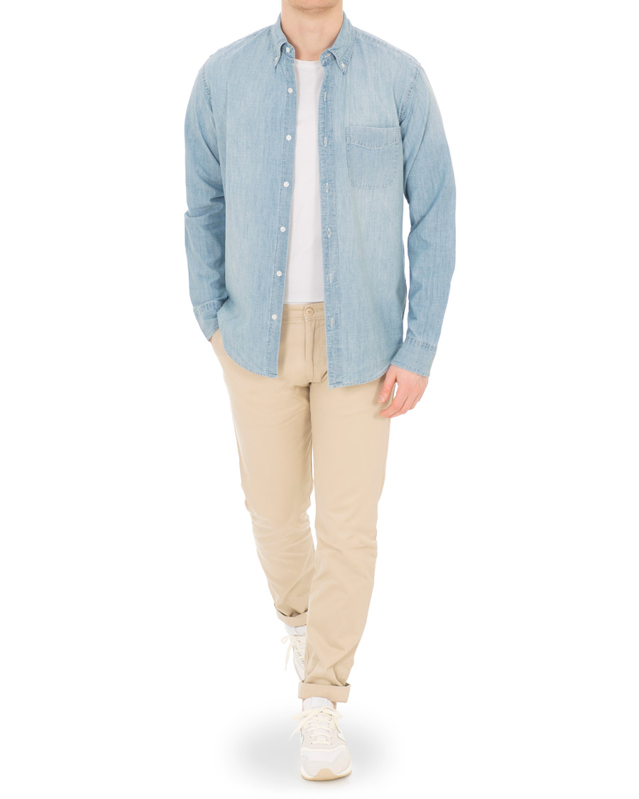 Homme | Chemises | J.Crew | Slim Fit Chambray Shirt Light Wash