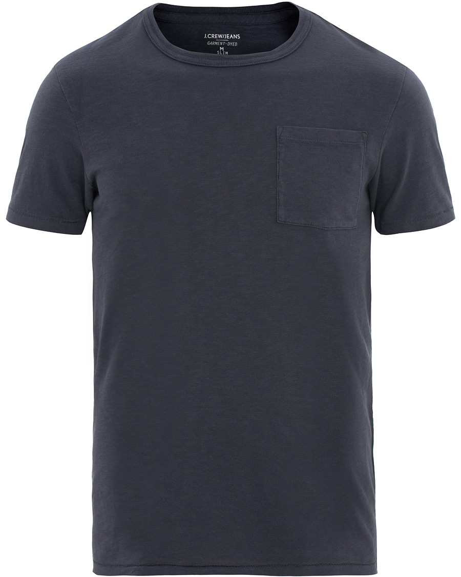 Homme | T-shirts | J.Crew | Slim Fit Garment Dyed Pocket Tee Marine Navy
