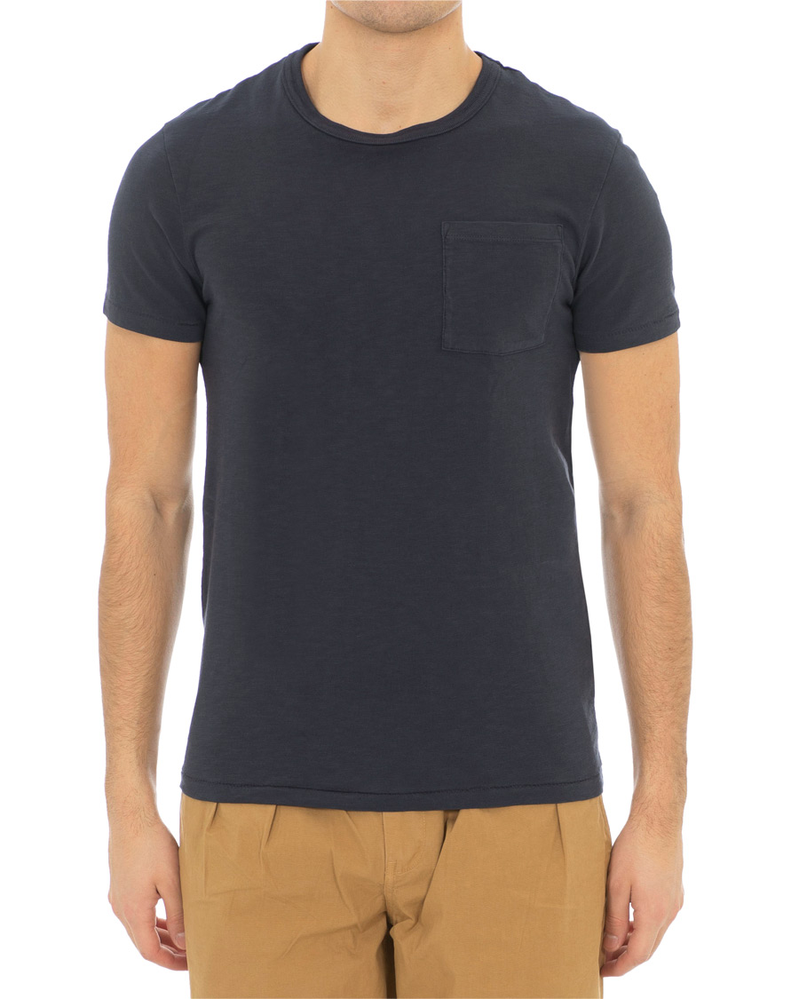 Homme | T-shirts | J.Crew | Slim Fit Garment Dyed Pocket Tee Marine Navy