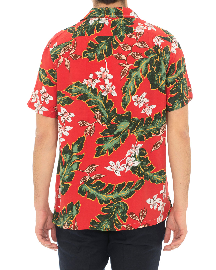 Homme | Chemises | J.Crew | Rayon Camp Collar Short Sleeve Shirt Palma Floral Red