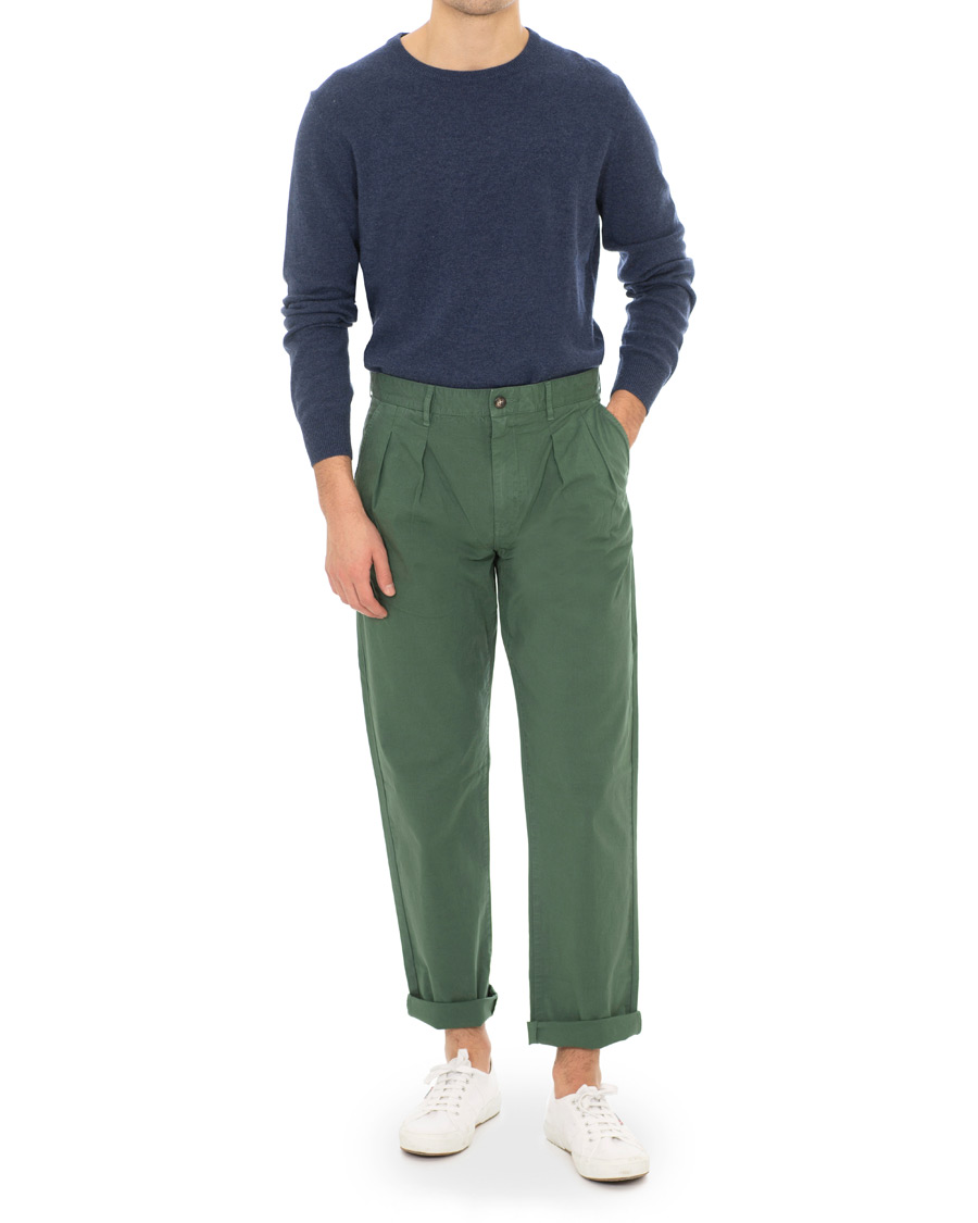 Heren | Broeken | J.Crew | Double Pleated Garment Dyed Canvas Chinos Cool Palm