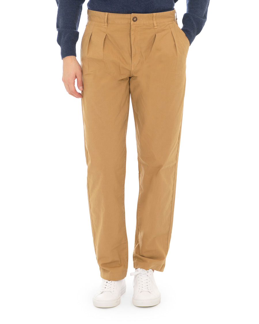 Heren | Broeken | J.Crew | Double Pleated Garment Dyed Canvas Chinos Melted Caramel