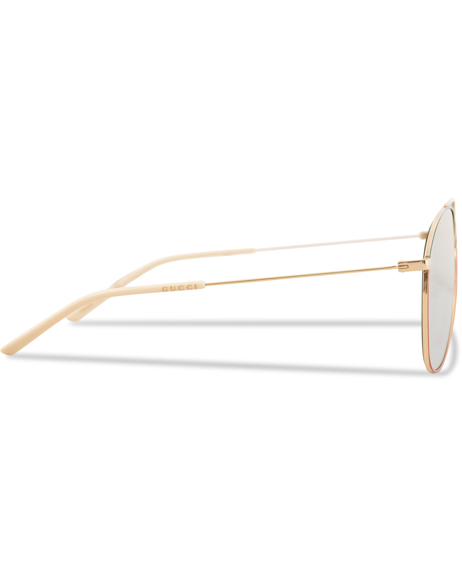 Heren | Gucci GG0440S Sunglasses Gold/Green | Gucci | GG0440S Sunglasses Gold/Green