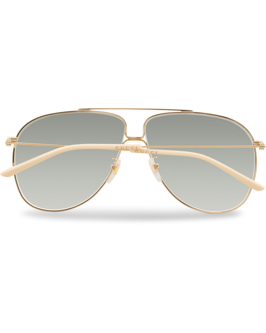 Heren | Gucci GG0440S Sunglasses Gold/Green | Gucci | GG0440S Sunglasses Gold/Green