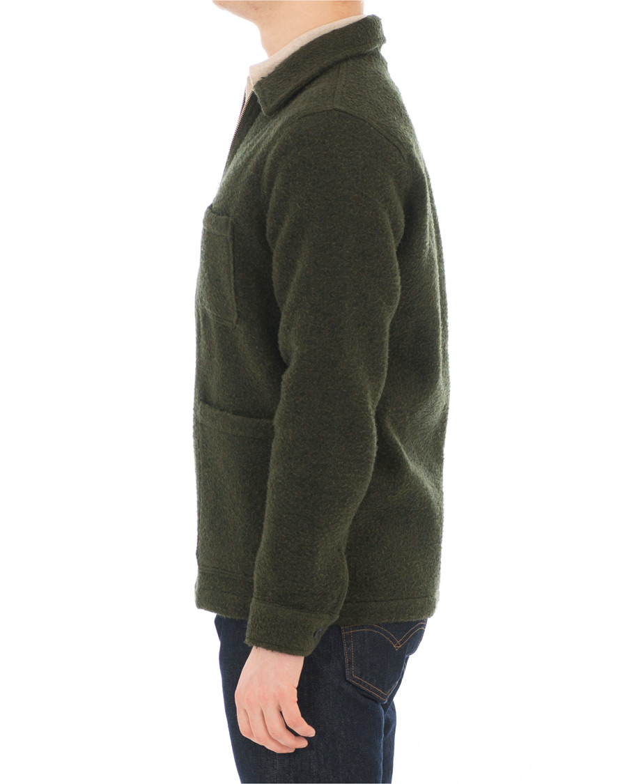 Homme | Manteaux Et Vestes | A Day's March | Zip Up Teddy Olive
