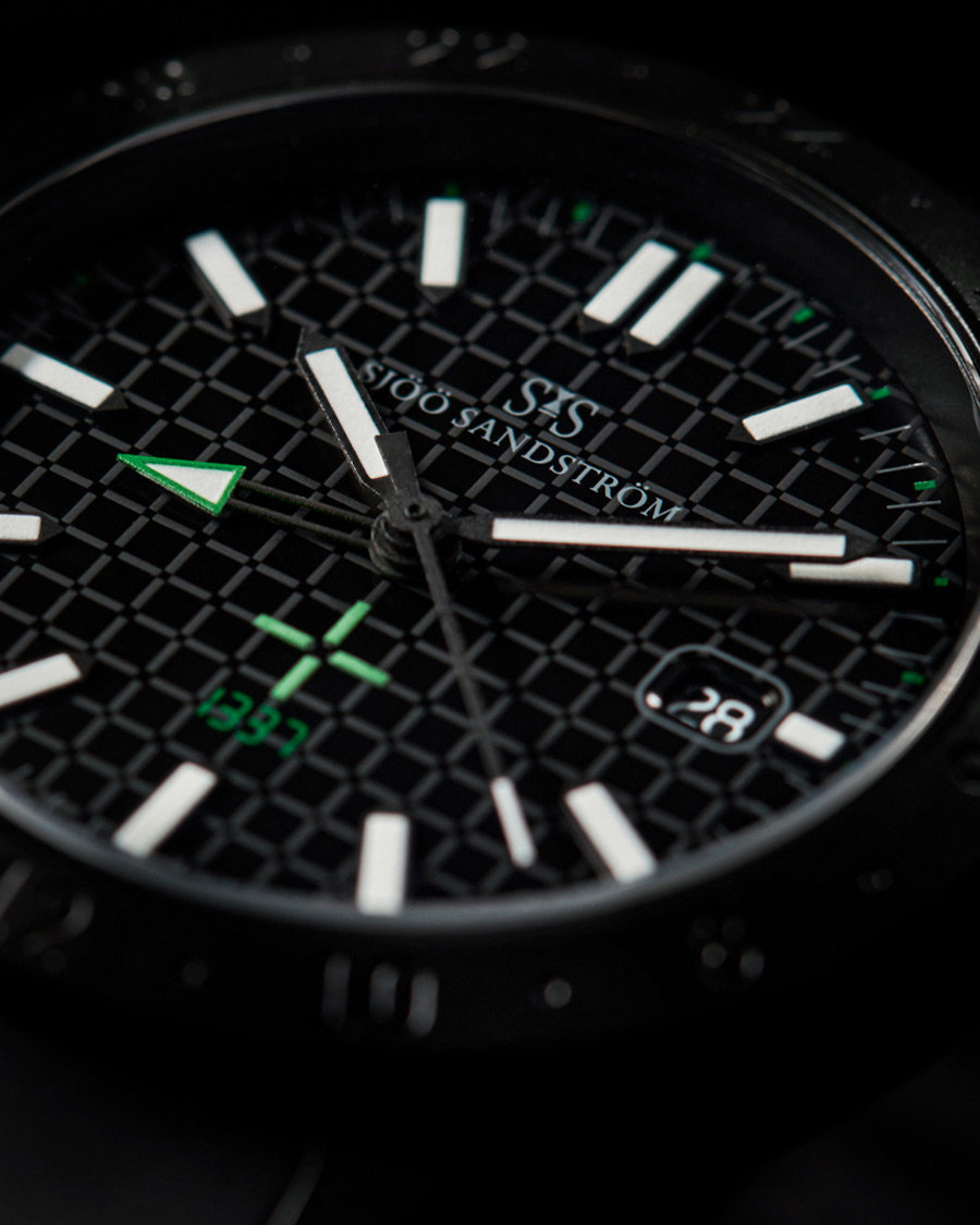 Homme | Sjöö Sandström Royal Steel Worldtimer LEET Black with Rubber 41mm | Sjöö Sandström | Royal Steel Worldtimer LEET Black with Rubber 41mm