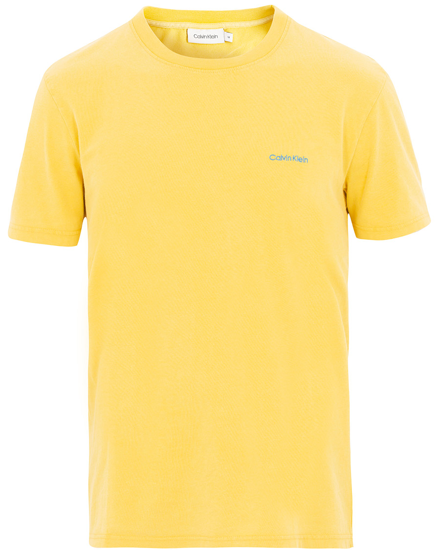 Homme | T-shirts | Calvin Klein | Garment Dyed Tee Yellow