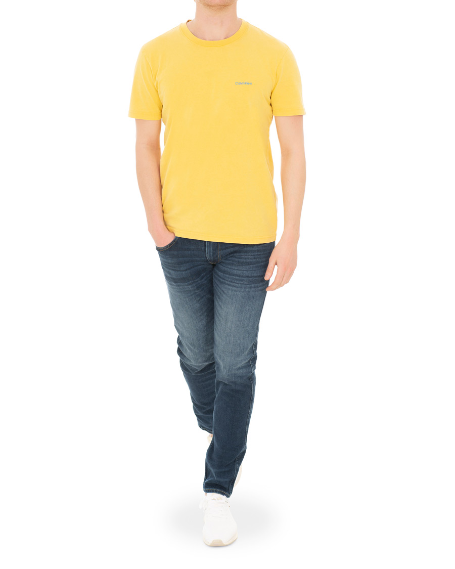 Homme | T-shirts | Calvin Klein | Garment Dyed Tee Yellow