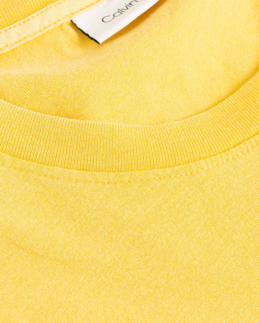 Homme | T-shirts | Calvin Klein | Garment Dyed Tee Yellow