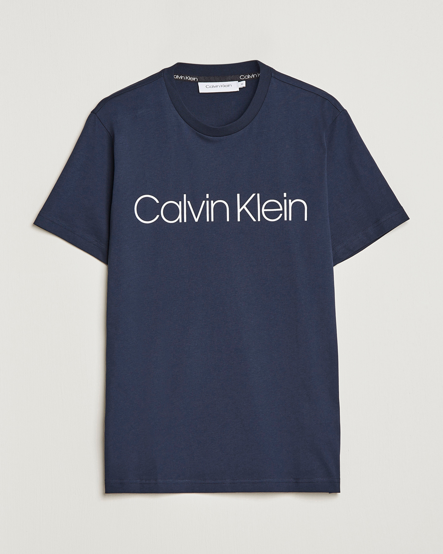 Homme | T-shirts | Calvin Klein | Front Logo Tee Navy