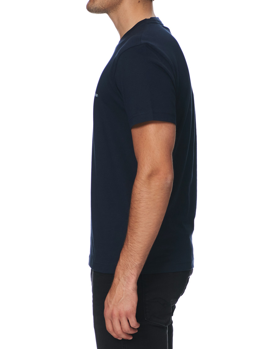 Heren | T-shirts | Calvin Klein | Chest Logo Tee Navy
