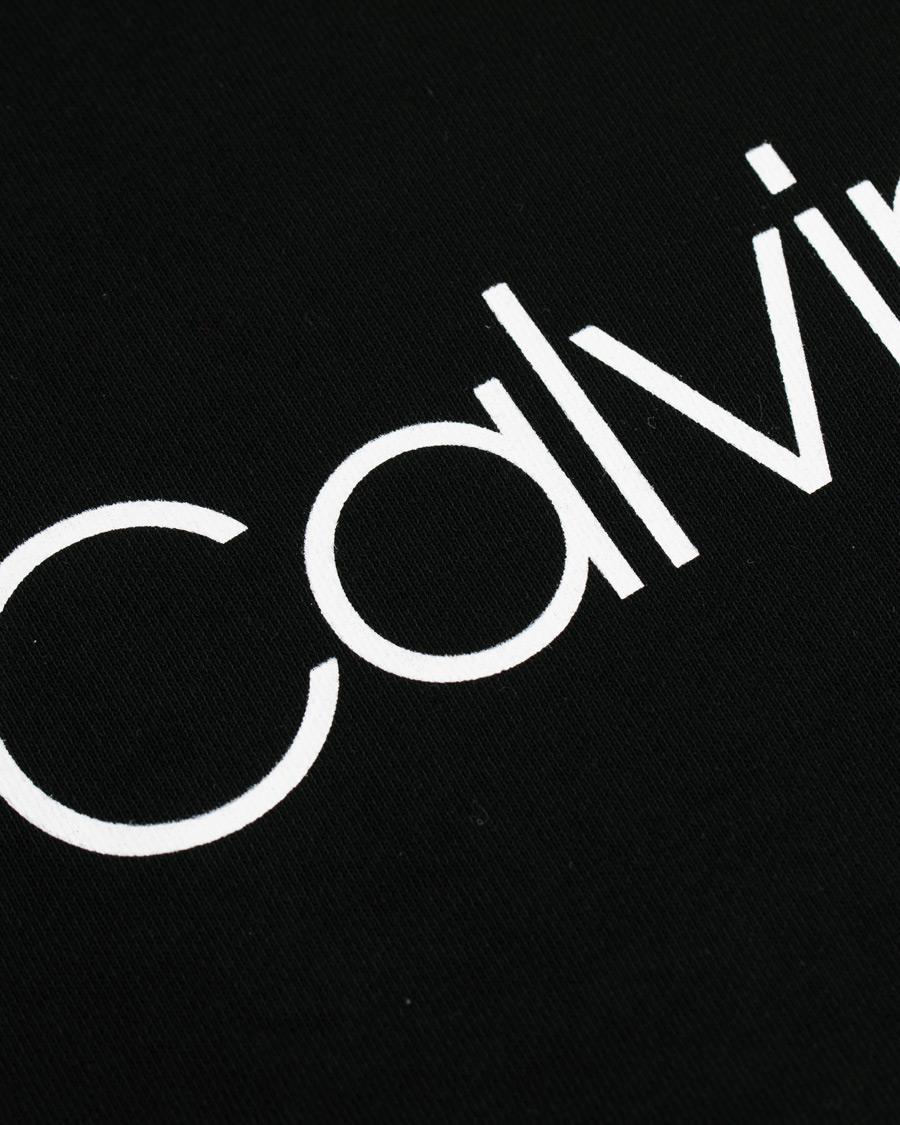 Homme | Pulls Et Tricots | Calvin Klein | Front Logo Sweatshirt Black