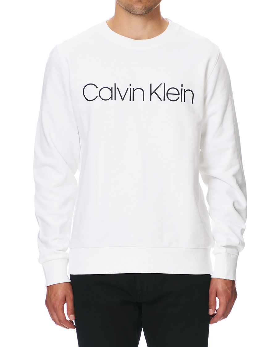Heren | Truien | Calvin Klein | Front Logo Sweatshirt White
