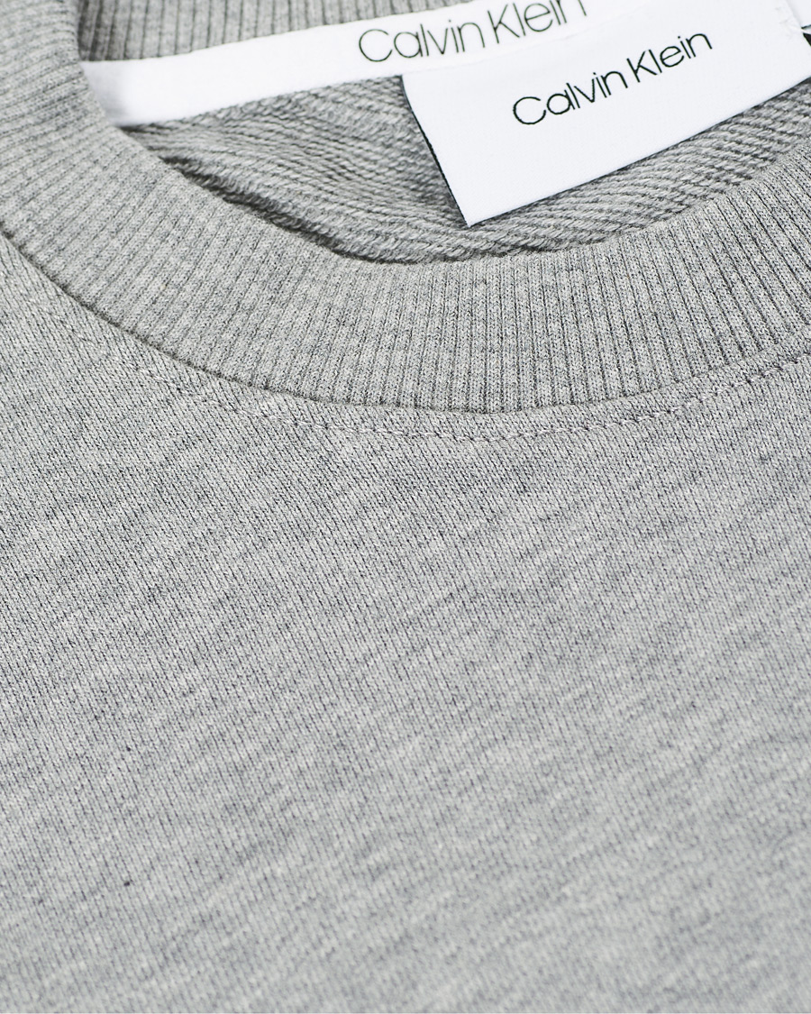 Heren | Truien | Calvin Klein | Front Logo Sweatshirt Mid Grey Heather