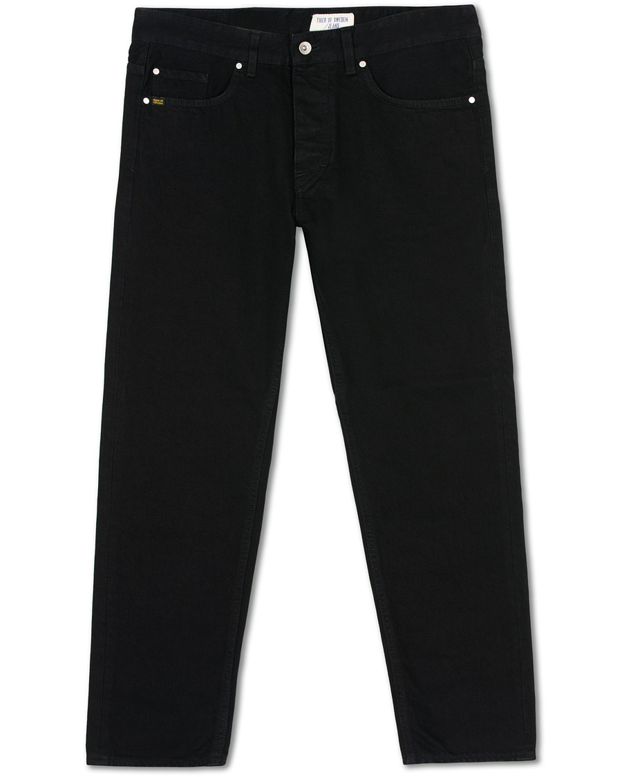 Homme | Jeans | Tiger of Sweden Jeans | Jud Selvedge Cropped Jeans Black