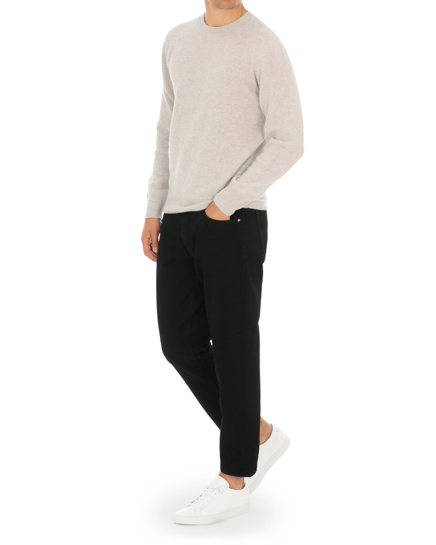 Homme | Jeans | Tiger of Sweden Jeans | Jud Selvedge Cropped Jeans Black