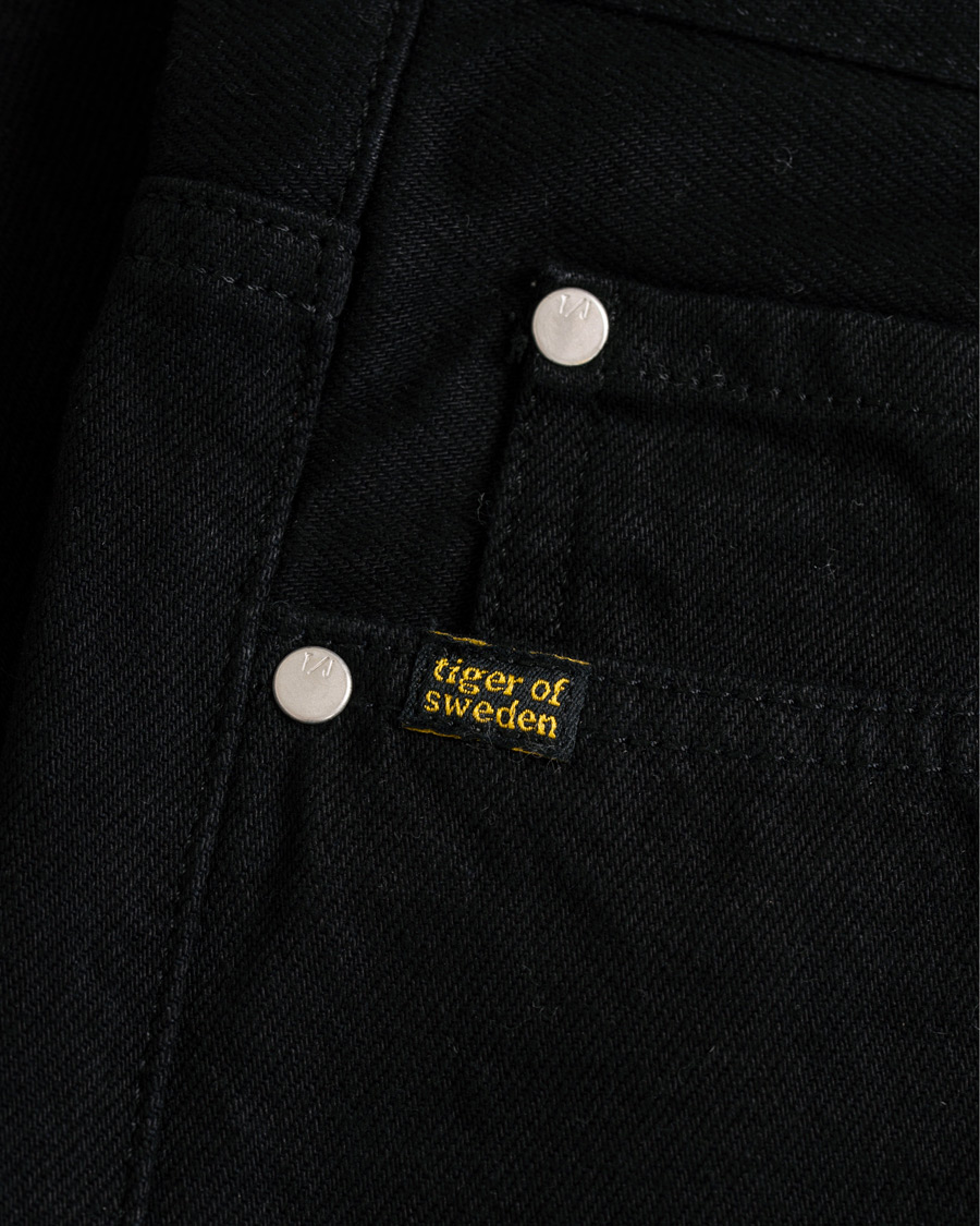 Homme | Jeans | Tiger of Sweden Jeans | Jud Selvedge Cropped Jeans Black