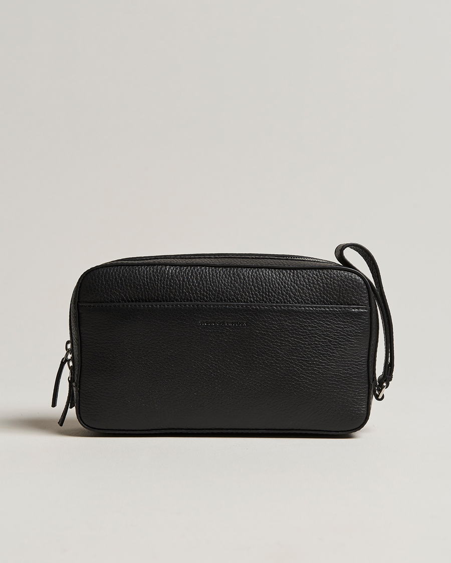 Heren | Tassen | Tiger of Sweden | Wes Grained Leather Toilet Bag Black