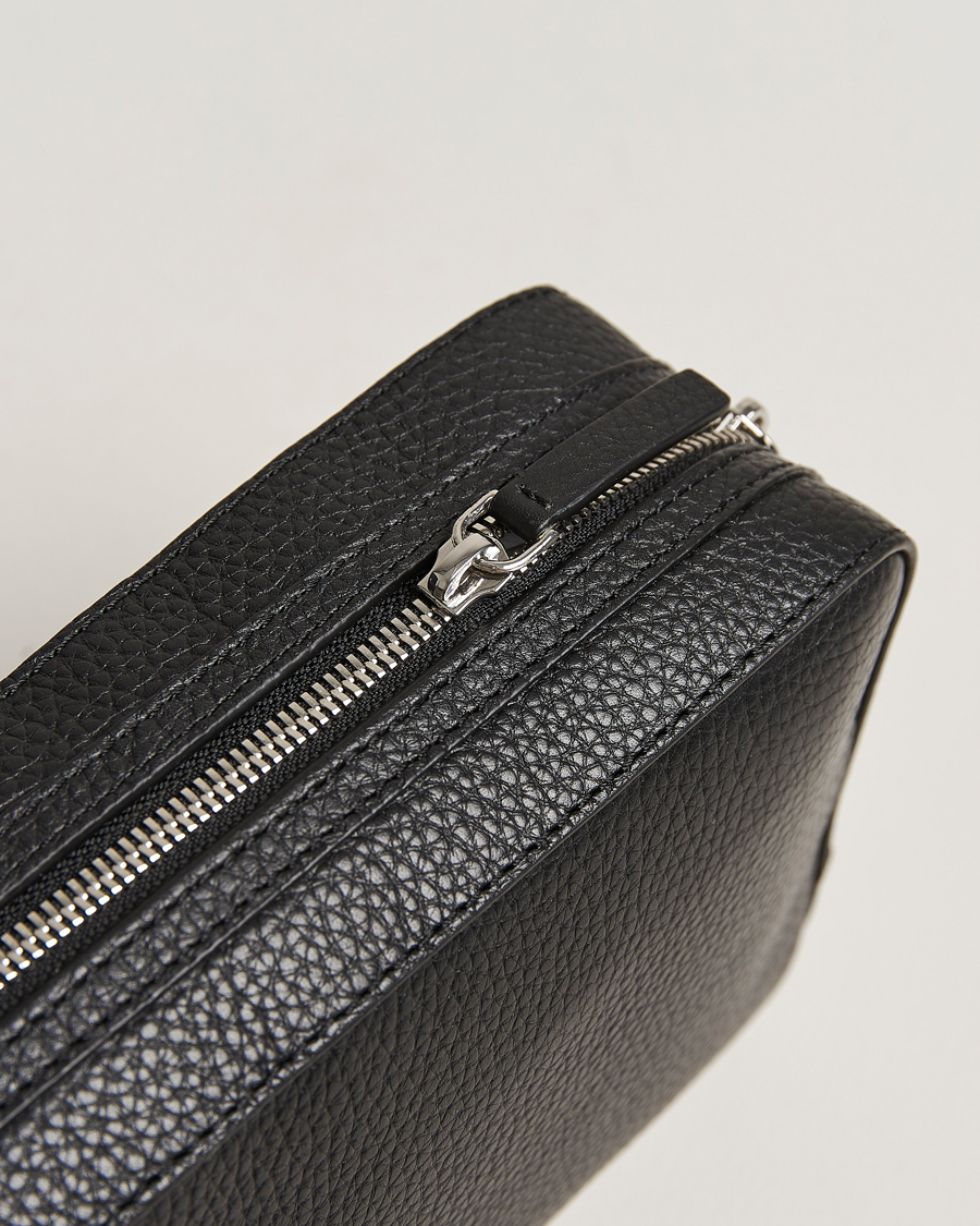 Heren | Tassen | Tiger of Sweden | Wes Grained Leather Toilet Bag Black