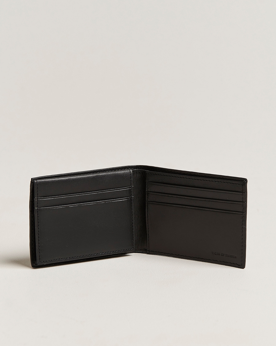 Heren | Portemonnees | Tiger of Sweden | Wrene Grained Leather Wallet Black