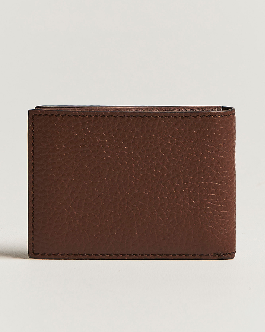 Heren | Portemonnees | Tiger of Sweden | Wrene Grained Leather Wallet Brown