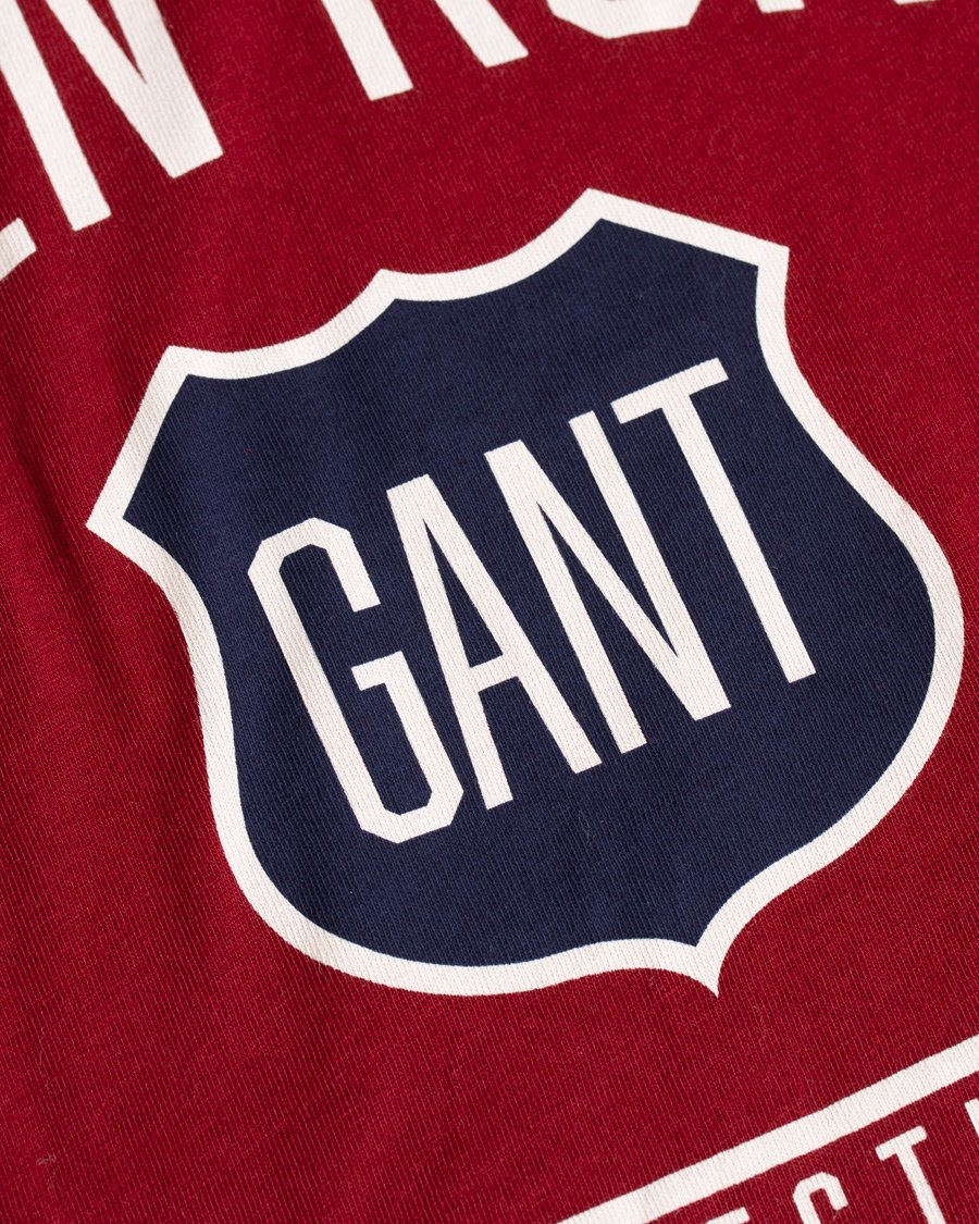 Heren | T-shirts | GANT | Graphic Tee Mahogany Red