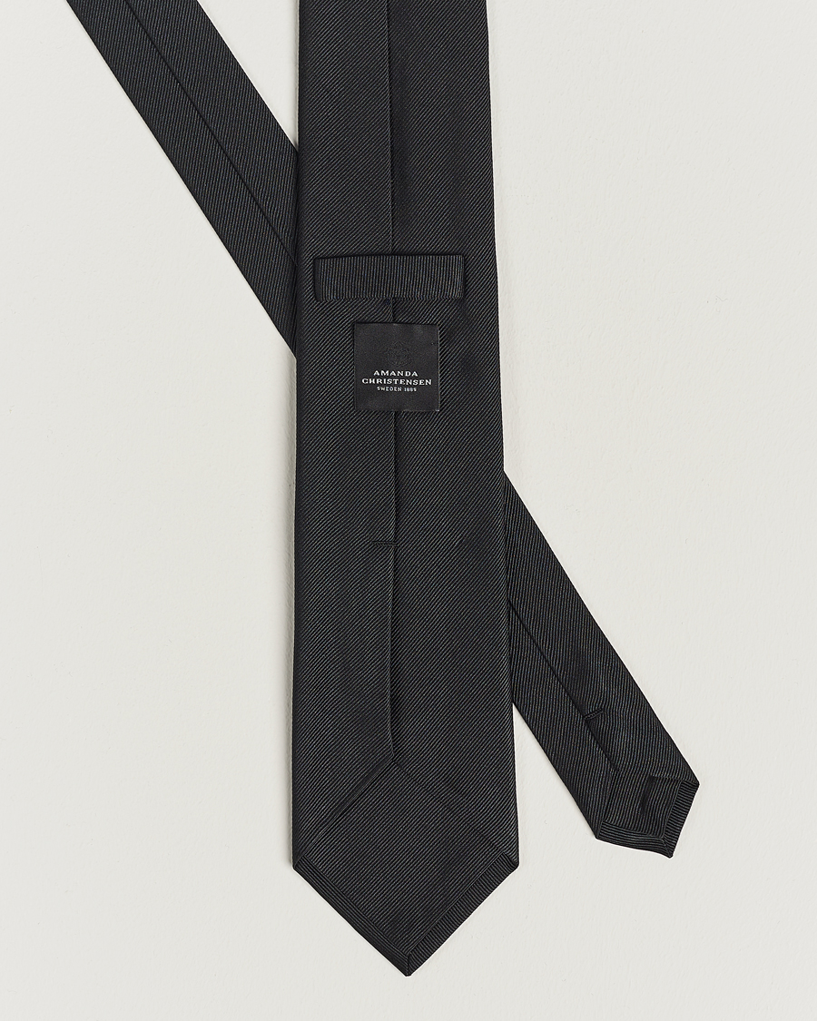Homme | Cravates | Amanda Christensen | Plain Classic Tie 8 cm Black