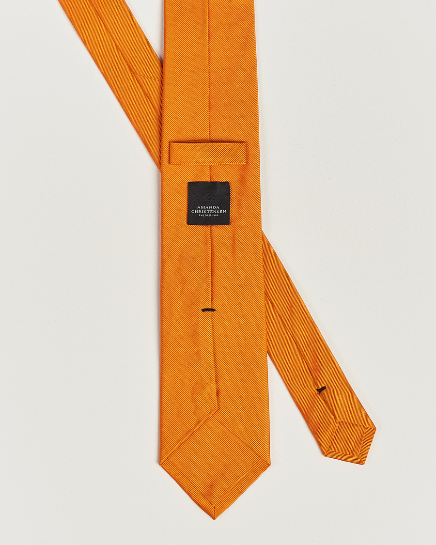 Heren | Stropdassen | Amanda Christensen | Plain Classic Tie 8 cm Orange