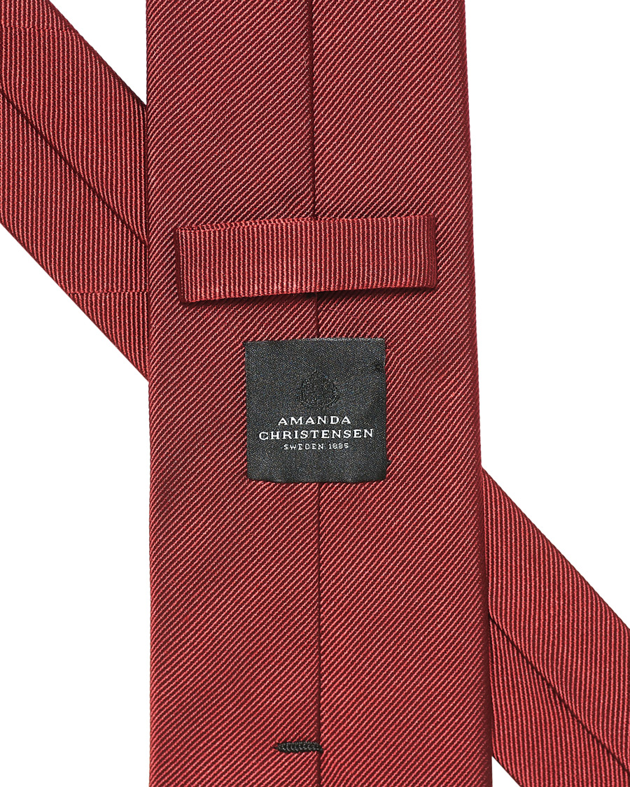 Homme | Amanda Christensen Plain Classic Tie 8 cm Wine Red | Amanda Christensen | Plain Classic Tie 8 cm Wine Red