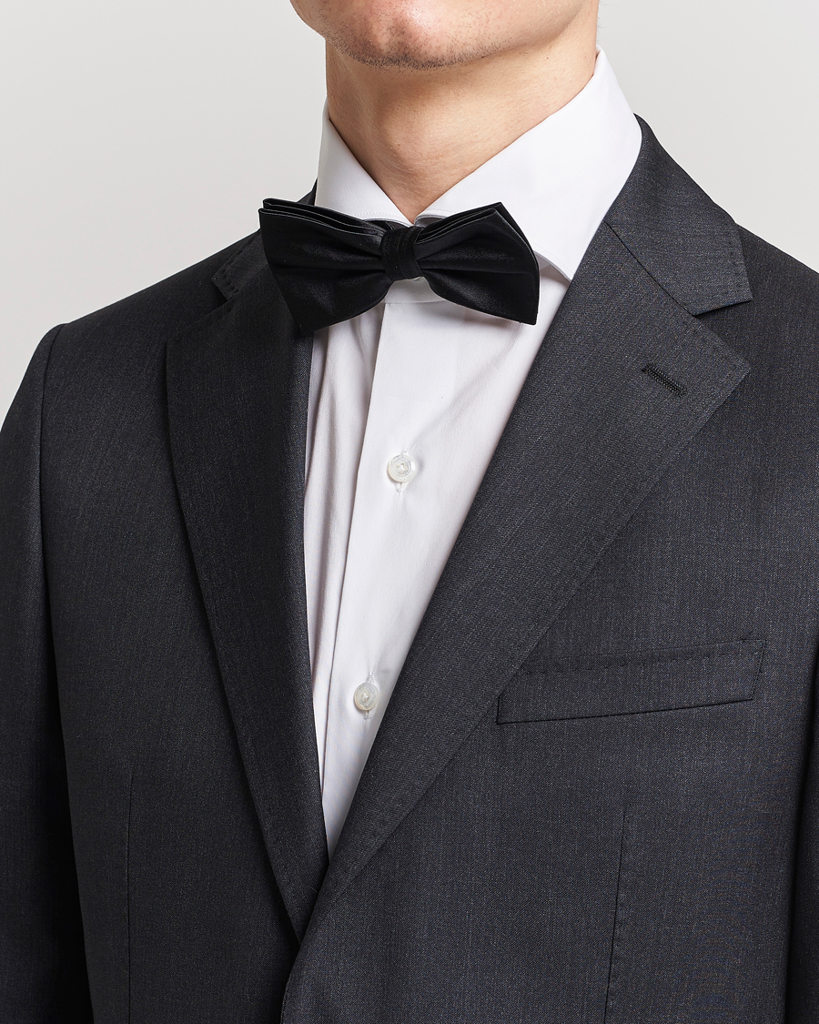 Homme | Nœuds Papillon | Amanda Christensen | Pre Tie Silk Ceremony Black