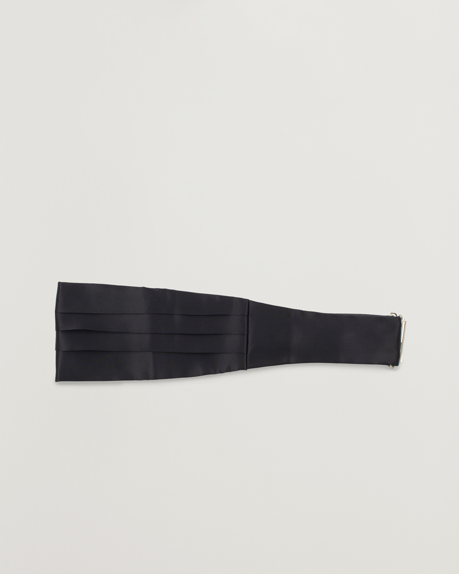 Homme | Nœuds Papillon | Amanda Christensen | Silk Cummerbund Set Black Black