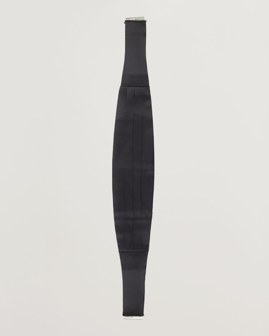 Homme | Nœuds Papillon | Amanda Christensen | Silk Cummerbund Set Black Black