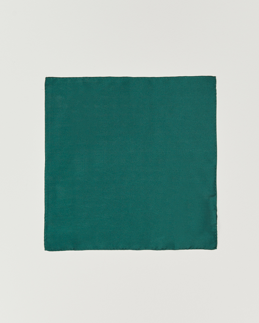 Homme | Pochettes De Costume | Amanda Christensen | Handkercheif Silk Green
