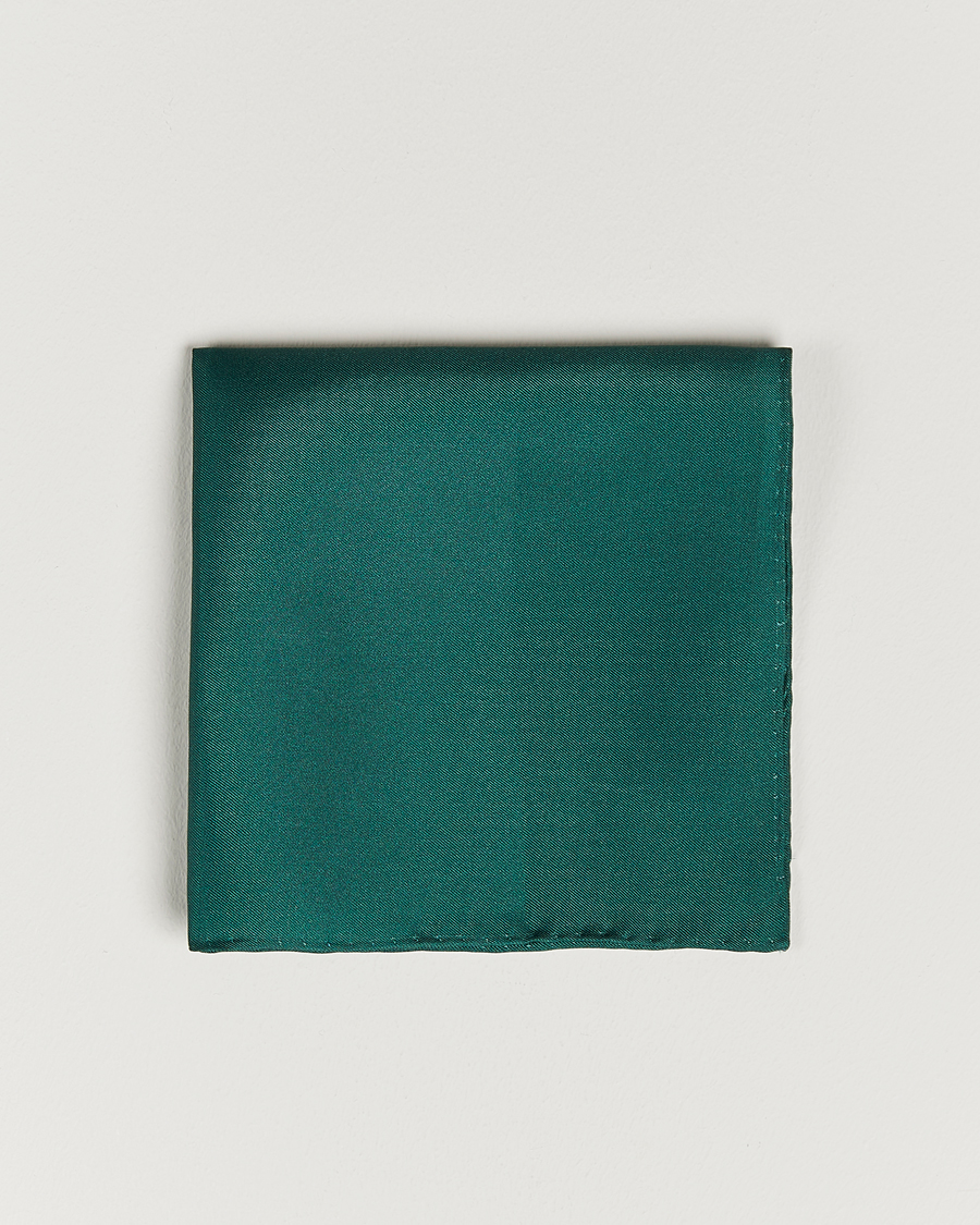 Homme | Pochettes De Costume | Amanda Christensen | Handkercheif Silk Green