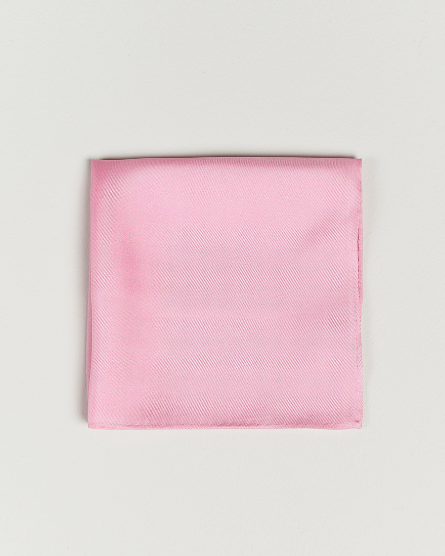 Homme | Pochettes De Costume | Amanda Christensen | Handkercheif Silk Pink
