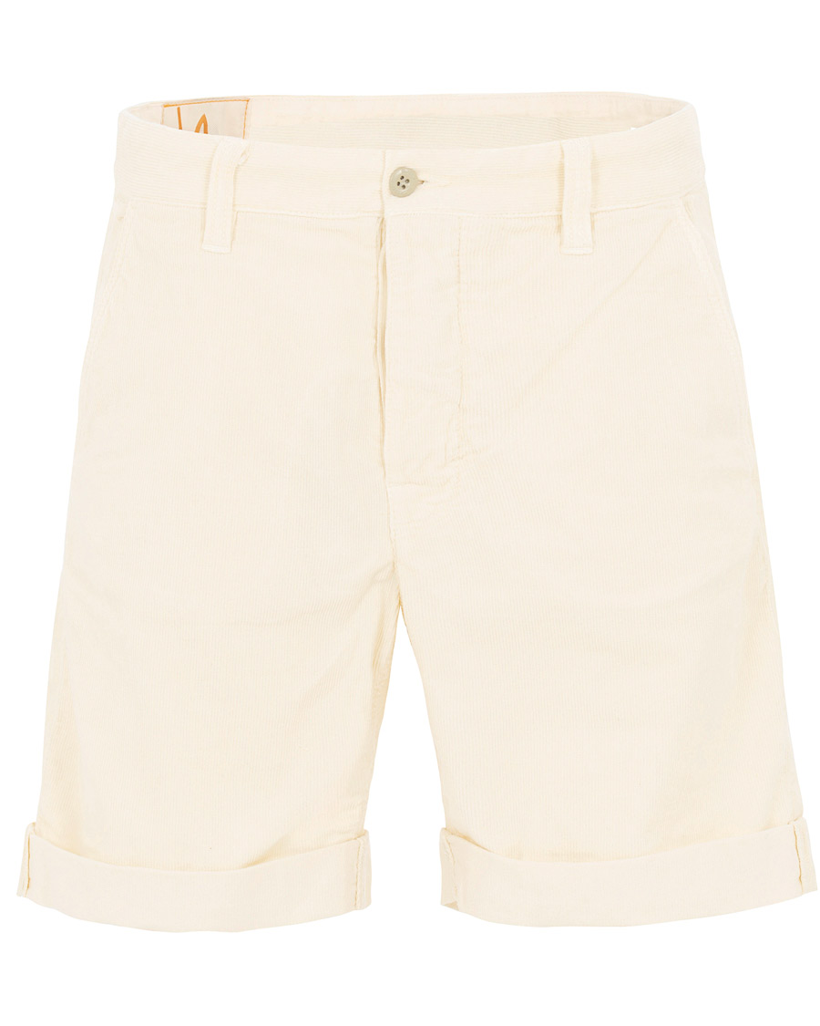 Heren | Korte broek | Nudie Jeans | Luke Baby Cord Shorts Dusty White