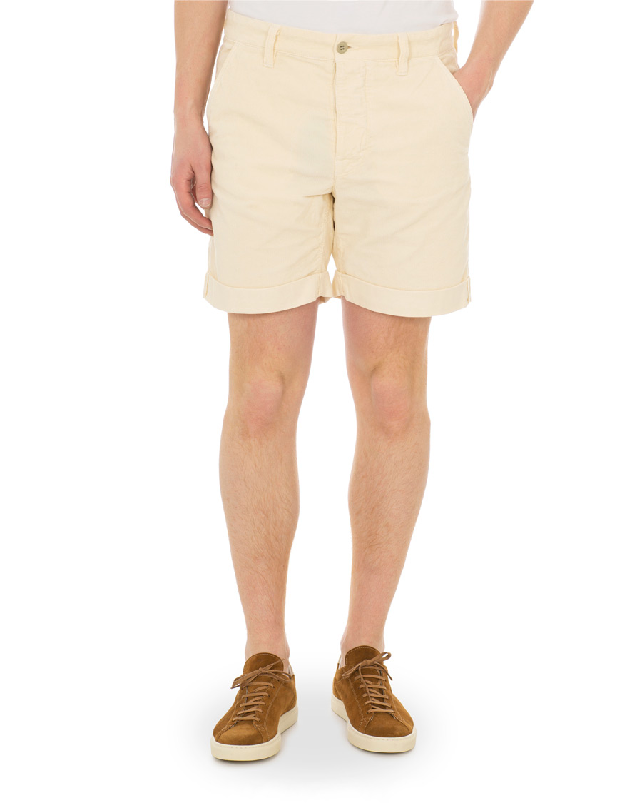 Heren | Korte broek | Nudie Jeans | Luke Baby Cord Shorts Dusty White