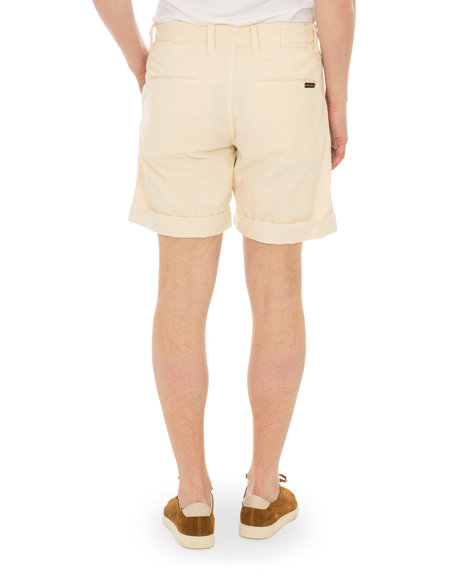 Heren | Korte broek | Nudie Jeans | Luke Baby Cord Shorts Dusty White