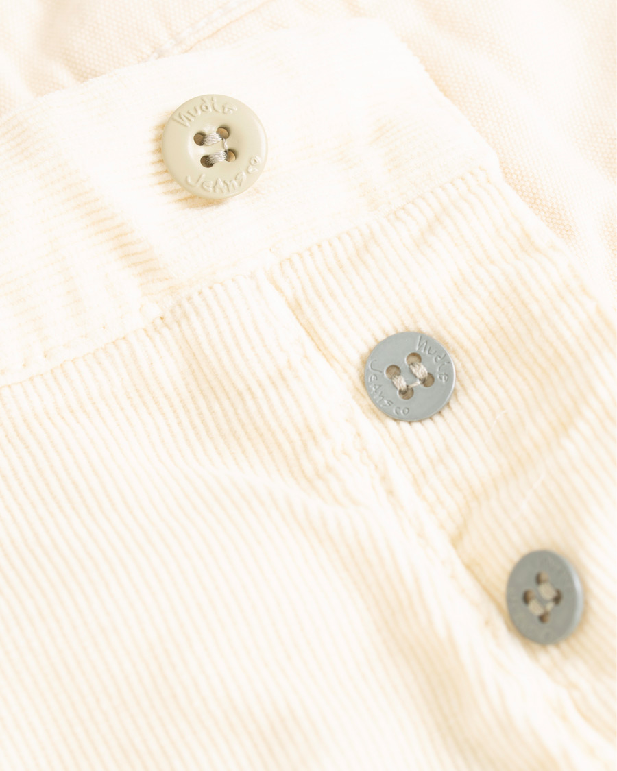 Heren | Korte broek | Nudie Jeans | Luke Baby Cord Shorts Dusty White