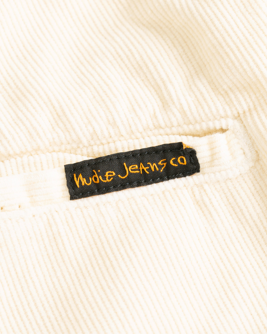 Heren | Korte broek | Nudie Jeans | Luke Baby Cord Shorts Dusty White