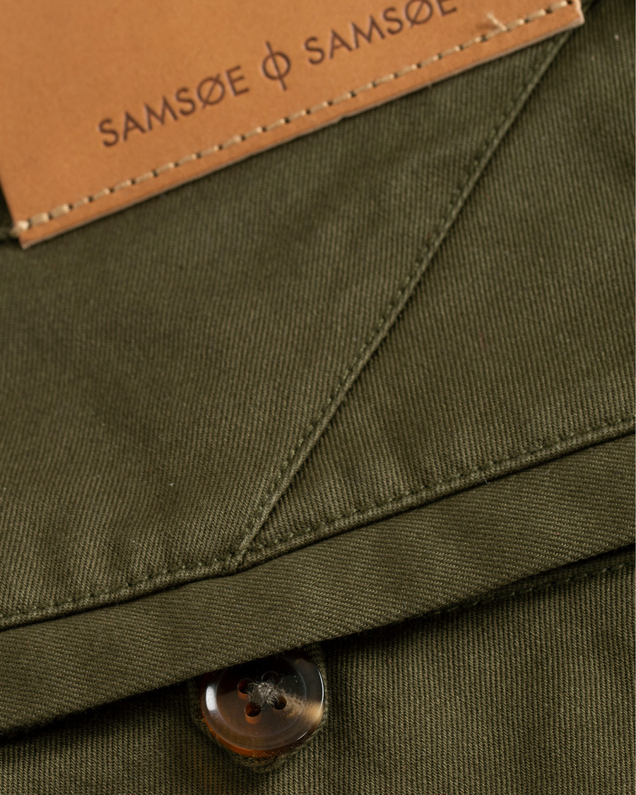 Homme | Shorts | Samsøe Samsøe | Samsøe & Samsøe Balder Cotton Shorts Olive Night