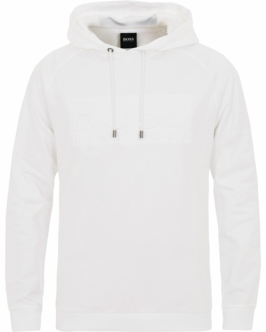 Heren | Truien | BOSS BLACK | BOSS Logo Hoodie White