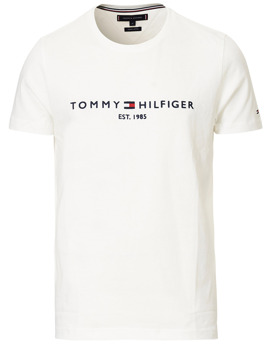 Homme | T-shirts | Tommy Hilfiger | Logo Crew Neck Tee Snow White